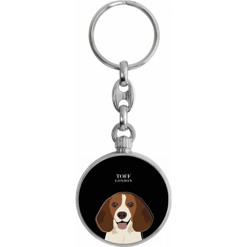 Toff London Beagle Dog Head Keyring