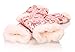 EBMORE Women's Home Super Soft Warm Winter Weight Snowflake Fleece Crew Socks One Pair(Pink) One size fits most (Women's Shoe Sizes 6-10)