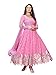 Vibes Women's Designer Pure Georgette Dress Materials Free Size Pink
