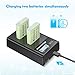 Powerextra Dual Battery Charger with USB LCD Display for Canon NB-13L Battery