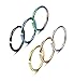 Jstyle 6 Pcs 18-20G 316L Stainless Steel Nose Ring Hoop Cartilage Hoop Septum Piercing 8-10mm
