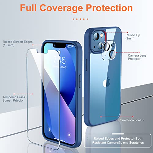 UniqueMe 𝟮𝟬𝟮𝟮 𝙐𝙥𝙜𝙧𝙖𝙙𝙚𝙙 5 in 1 Designed for iPhone 13 Case 6.1 inch with