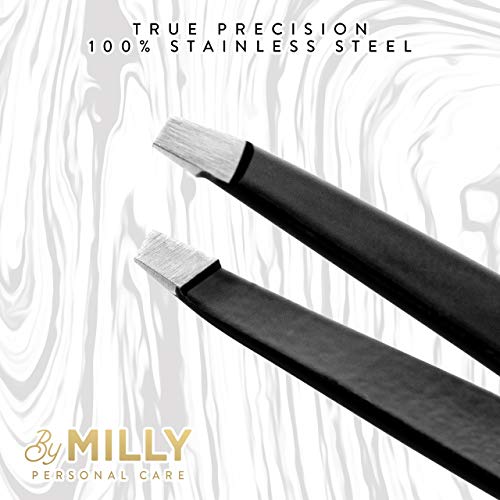 By MILLY German Steel Professional Slanted Tweezers Hammer 100