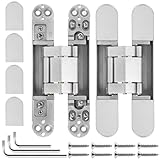 Hidden Door Hinges（2 Pcs）-Invisible Hinges for