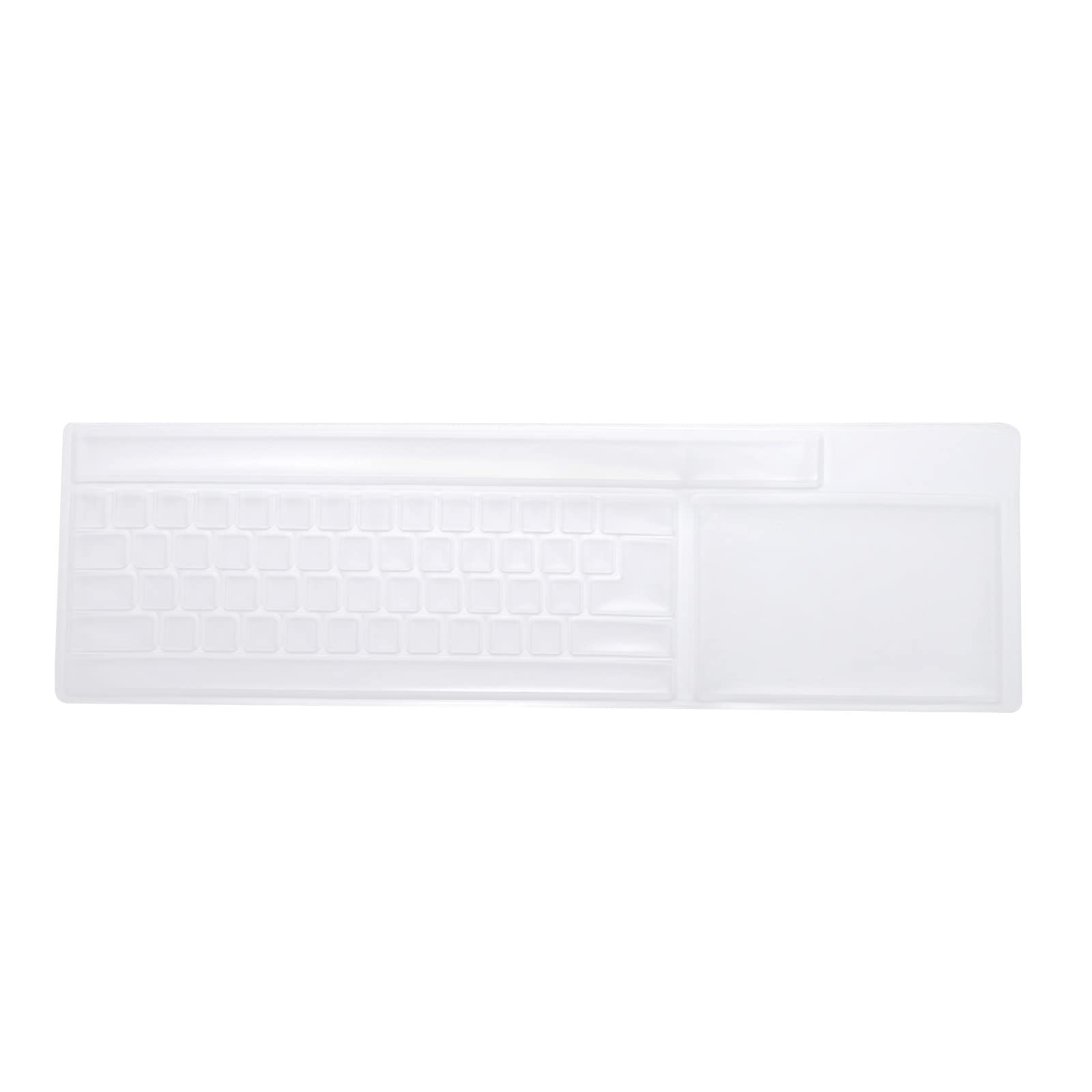 PATIKIL Pc Keyboard Cover Skin Silicone Desktop Keyboard Skin Keyboard Cover for Standard Size PC Computer Desktop Keyboards 17.3"x5.3" Clear Keyboard Cover Skin Protector 1Pcs
