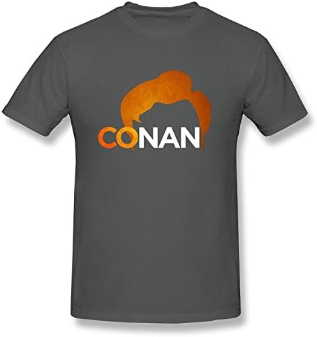 HQ SUAMDAN Men's Conan Christopher O'Brien T Shirt Black XL