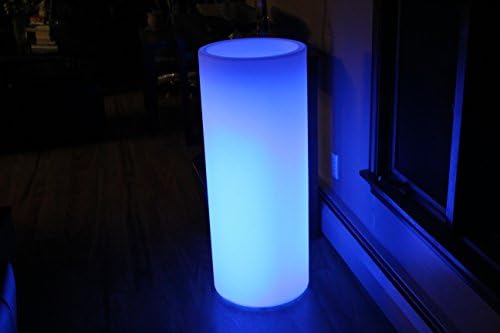 Led Column Flower Pot Cordless Waterproof with Remote Control 38" Tall