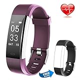 Fitness Tracker HR Activity Tracker Calorie Step Counter Pedometer Odometer, Waterproof Sleep Monitor, Smart Watch Bracelet with Free Replacement Band for Fitbit Men Women