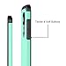 J&D Case Compatible with LG G6 / LG G6 Plus, Heavy Duty Dual Layer Hybrid Shock Proof Protective Rugged Bumper Case, Mint