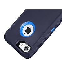 Funda para iPhone 7, iPhone 8 [RESISTENTE] con mica protectora incorporada, funda a prueba de golpes 4 en 1 [con función atril] para Apple iPhone 7 y iPhone 8