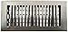 Decor Grates LA410-NKL 4-Inch by 10-Inch Aluminum Floor Register, Nickel