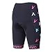 ANIVIVO Women Cycling Shorts Padded &Bicycle Riding Shorts with Anti-Slip Belt &Road Bike Shorts Comfort Tight Biking Shorts for Women(Color Printed,L)