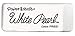 Paper Mate White Pearl Erasers, Large, 12 Count