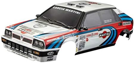 Killerbody Lancia Delta HF Integrale 16V RC Car Body Shell Frame Kit for 1/10 Electric Car RC Racing Car Shell DIY Parts - Blue-White