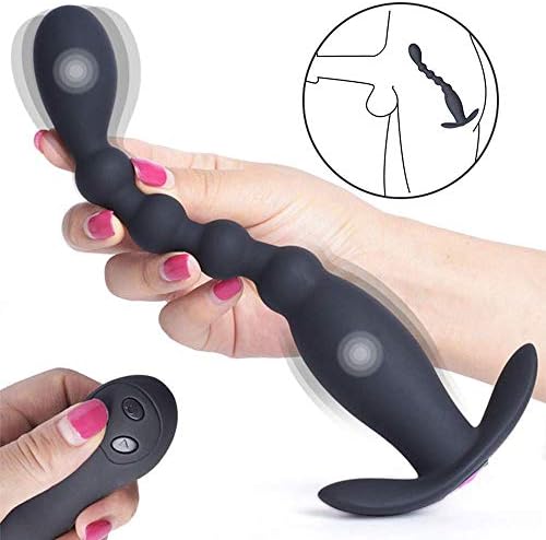 Man VÃ'bránting Análes Beads VÃ'brántor Silicone 10 Modes P'róstˉatÃ¥ Másságer with Strong Suction Cup Six Toys for Women
