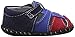 pediped Baby Harvey Flat, Navy Red, Medium E/5-5.5 E US Infant