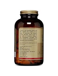 Solgar Tabletas L-Lysine de 0.0353 oz refuerza una piel saludable y labios, E1702, 1, 1