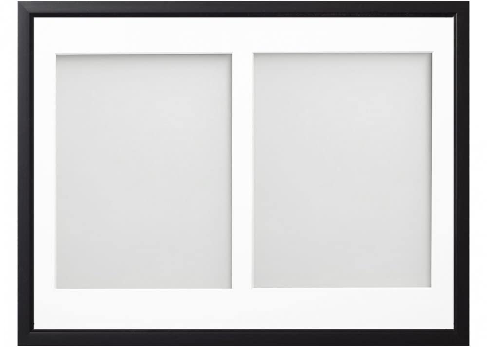 Frame Company Drayton Multi Aperture Photo Frame, Black, 16x12 for 9x7 inch (x2)
