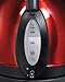 Hamilton Beach Electric Tea Kettle, Water Boiler & Heater, 1 L, Cordless, Auto-Shutoff and Boil-Dry Protection, Red Stainless Steel (40894)