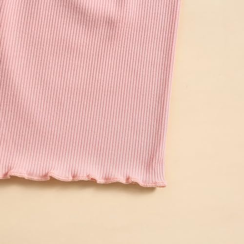 TODDLER GIRL CLOTHES BABY GIRL SUMMER OUTFIT SHIRT AND SHORTS 2 PIECE OUTFITS FOR GIRLS 12 MONTHS, PINK