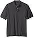 Jerzees Men's SpotShield 2 Button Rib Knit Polo Shirt_XL_Charcoal