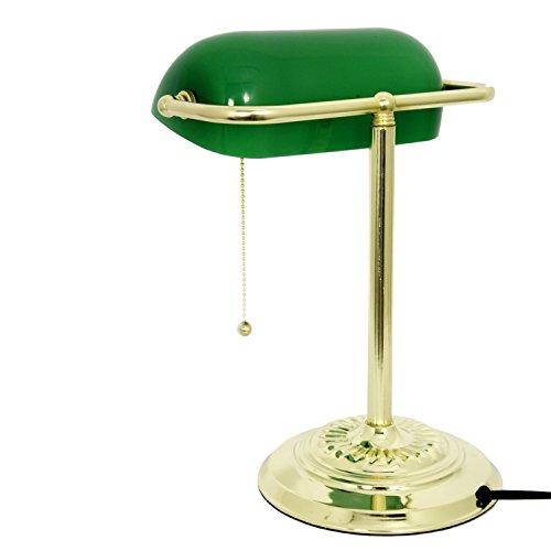 Bankers Desk Lamp with Green Shade by Light Accents Desk Light with
