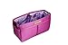 JN & Grace Handbag Purse Organizer [12 Pockets] Premium Polyester / Satin Lining (Medium, Lilac)