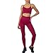 WODOWEI Women 2 Piece Outfits Leggings+Sports Bra Yoga Set Long Pants Tracksuits