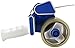 Premium Heavy Duty Tape Gun Dispenser - 2 Inch Industrial Blue Metal, Includes 6 Quality Tape Rolls, Ideal For Sealing Boxes Packaging and Moving - Bonus Instruction Sheet