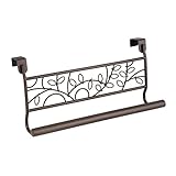InterDesign Twigz Over-the-Cabinet Kitchen Dish Towel Bar Holder - 9", Bronze (Kitchen)