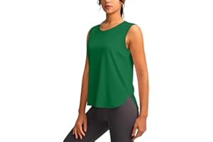 YYV Women's Workout Tank Tops Lightweight Sleeveless Workout Tops Loose Fit Yoga Athletic Running Shirts