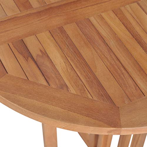 vidaXL Teak Barset 3-TLG. Klappbar Gartenbar Barhocker Sitzgruppe Gartenmöbel – Bild 7