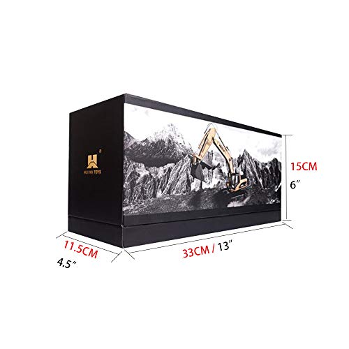 Ailejia 1/40 Full Metal Excavator Models Scale Diecast Construction Vehicles Trucks Toys for Boys