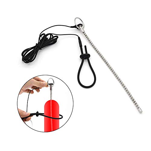Kixnor E-Stim Stimulation Devices Electro Conductive Rings Stainless Steel Dilator with Cable Electric Stimulator Massager