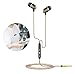 Stoon Headphones, X2M Running Earphones Magnetic in Ear Headphones with Microphone & Volume Control Noise Cancelling Headset with Bass 3.5mm Jack for Computer, iPhone 6S, MP3 Player, iPad Pro(Gold)