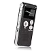 ACEE DEAL Digital Voice Recorder 8GB, Audio Voice Activated MP3 Player with Android USB Port, Multifunction Recorder Dictaphone with Built-in Speaker, Include Cables and Earphones (Dumb Silver)