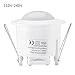 uxcell Mini Motion Sensor Switch 110V-240V Ceiling PIR Infrared Body Motion Sensor Detector Mini Lamp Light Switch