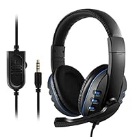 Lamijua 3.5Mm Wired Gaming Headphones Over Ear Game Headset Noise Canceling Earphone with Microphone Volume Control