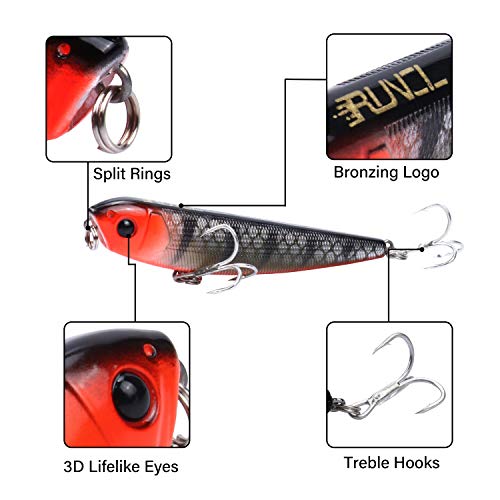image for RUNCL Anchor Box - Topwater Pencil Baits TP098, Stick Baits, Walking B