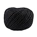 100M/Roll 2mm Natural Jute Rope Hemp Twine Strong Cord Thick Rope String for DIY Craft Home Garden Deco (Black)