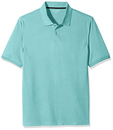 Amazon essentials men s regular-fit cotton pique polo s…