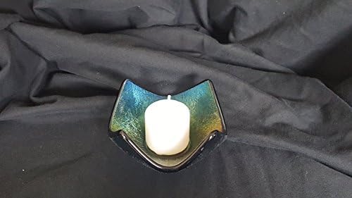 Black, Iridescent Votive candle holder.