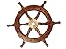 Hampton Nautical Deluxe Class Wood and Brass Decorative Ship Wheel 15