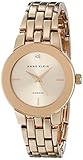 Anne Klein Women's AK/1930RGRG Diamond-Accented Dial Rose Gold-Tone Bracelet Watch