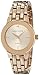 Anne Klein Women's AK/1930RGRG Diamond-Accented Dial Rose Gold-Tone Bracelet Watch