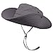 OMECHY Waterproof Outdoor Bucket Mesh Hat Summer UV Protection Sun Cap Boonie Fishing Camouflage Hat,Grey