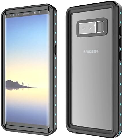Galaxy Note 8 Waterproof Case, FugouSku Full Sealed IP68 Certified Waterproof Snowproof Dustproof Shockproof Heavy Duty Protection Underwater Case for Samsung Galaxy Note 8 (Black)