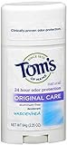 Tom's of Maine Natural Original Care Deodorant Stick, Unscented, 2.25 Ounce