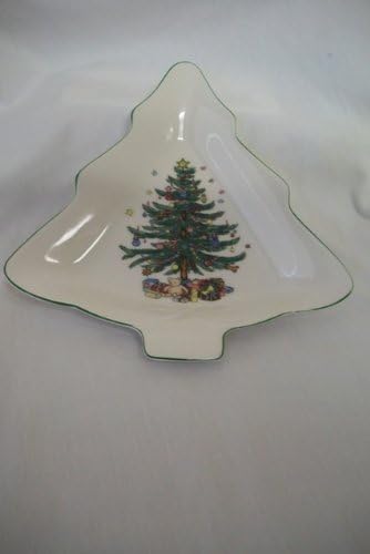Nikko Happy Holidays 9 Inch Tree Shaped Dish