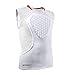 MINIMOTO Youth Chest Protector, Heart-Guard/Sternum Protection Shirt for Baseball, Football, T Ball, Lacrosse & Goalies (White Red, Youth - Medium)